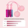 Jump Rope with 2 in 1 Training Adjustable Ropeless Skipping Rope Fitness Weighted, Adjustable Weighted Cordless Jumping Rope for Kids Men Women