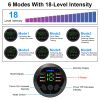 Muscle Stimulator Abdominal Toning Belt ABS Training Fitness Equipment Waist Trimmer Belt Muscle Toner with 6 Modes 18 Intensity Levels for Men Woman