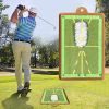 Golf Training Mat For Swing Detection Batting; Premium Golf Impact Mat; Path Feedback Golf Practice Mats; Advanced Golf Hitting Mat For Indoor/Outdoor