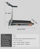 Folding Treadmill 2.5HP 12KM/H, Foldable Home Fitness Equipment with LCD for Walking & Running, Cardio Exercise Machine, 4 Incline Levels