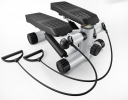 Steppers for Exercise, Stair Stepper with Resistance Bands, Mini Stepper with 330LBS Loading Capacity, Hydraulic Fitness Stepper with LCD Monitor