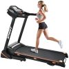 Folding Electric 3.5HP Treadmill With Incline Medium Running Machine Motorised LCD Gym 330lbs Folding Treadmill Electric Motorized Power 14.8KM/H Runn