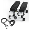 Steppers for Exercise, Stair Stepper with Resistance Bands, Mini Stepper with 330LBS Loading Capacity, Hydraulic Fitness Stepper with LCD Monitor