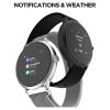 Itouch Sport 3 Smart Watch & Fitness Tracker, Women & Men, (43mm), Silver Mesh Band