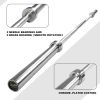 Barbell Bar for 2" Olympic Plates, Home Gym Weightlifting Bar 4Ft Solid Chrome Weight Bar 5Ft Fitness Training Curl Barbell 7.2Ft