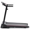 Folding Treadmill with Incline 2.5HP 12KM/H Electric Treadmill for Home Foldable; Bluetooth Music Cup Holder Heart Rate Sensor Walking Running Machine