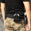 Double Handcuff Pouch, Open-Top MOLLE Tactical Handcuff Holster with Molle Belts Vest