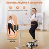 Steppers for Exercise, Stair Stepper with Resistance Bands, Mini Stepper with 330LBS Loading Capacity, Hydraulic Fitness Stepper with LCD Monitor