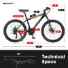 S26102 26 Inch Mountain Bike, Shimano 21 Speeds with Mechanical Disc Brakes, High-Carbon Steel Frame