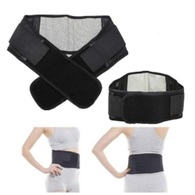 Double Pull Back Lumbar Support Belt Waist Orthopedic Corset Men Women Spine Decompression Waist Trainer Brace Back Pain Relief (Color: Self-heating, size: XXL-waist 125-145cm)