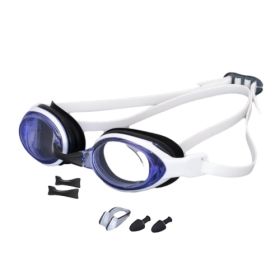 Kids Swim Goggles, Anti-Fog Anti-UV Youth Swim Glasses (Color: White)