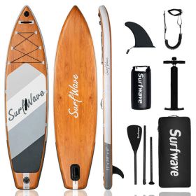 Inflatable Stand Up Paddle Board 11'x34"x6" With Accessories (Color: as Pic)