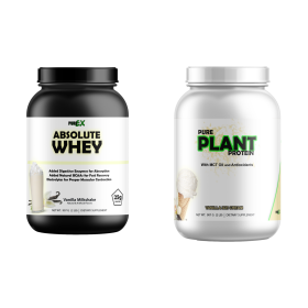 Protein Bundle Whey Protein and Plant Protein (Plant Protein: Pure Plant Protein Vanilla, Whey Protein: Absolute Whey Vanilla)