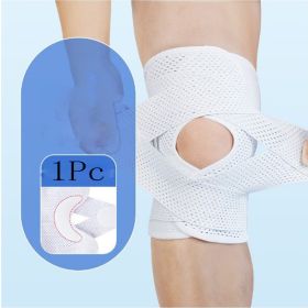 Order A Size Up; 1pc Sports Kneepad; Men And Women Pressurized Elastic Knee Pads; Arthritis Joints Protector; Fitness Gear Volleyball Brace Protector (Color: White, size: XL)