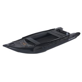 inflatable fishing kayak US warehouse freeshipping cheap PVC inflatable fishing kayak inflatable 2 or 3 persons pedal canoekayak kayak pesca con pedal (Color: BLACK)