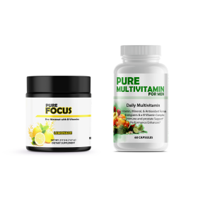 Energy Bundle Pre-Workout and Multi-Vitamins (Multi-Vitamins: Pure Multivitamins Mens, Pre-Workout: Pure Focus)