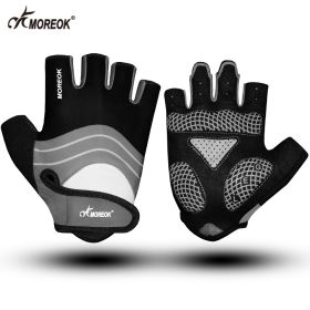 Cycling Gloves Touchscreen Bike Gloves 5MM Liquid Gel Pads Bicycle Gloves Shock-Absorbing Mountain Bike Gloves Men (Color: 095-Gray, size: XL)