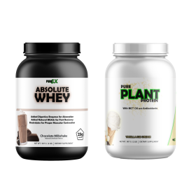 Protein Bundle Whey Protein and Plant Protein (Plant Protein: Pure Plant Protein Vanilla, Whey Protein: Absolute Whey Chocolate)