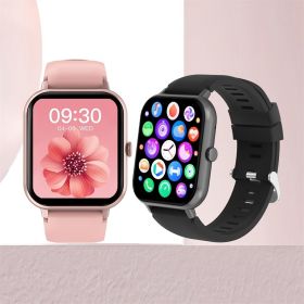 Smart Watch (Answer/Make Call) For Women Men; 1.83'' Full Touch Screen BT Calling SmartWatch With 100+Sport Modes/Heart Rate Sleep Monitoring/Waterpro (Color: BLACK)